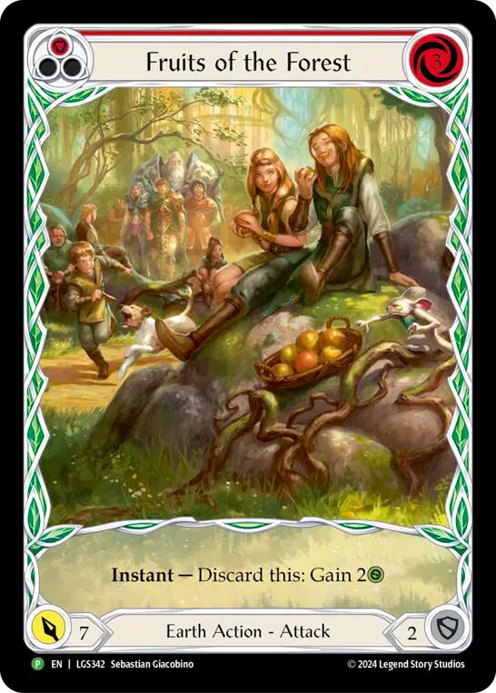 Image of Fruits of the Forest (Red) [LGS342] (Promo)  Rainbow Foil