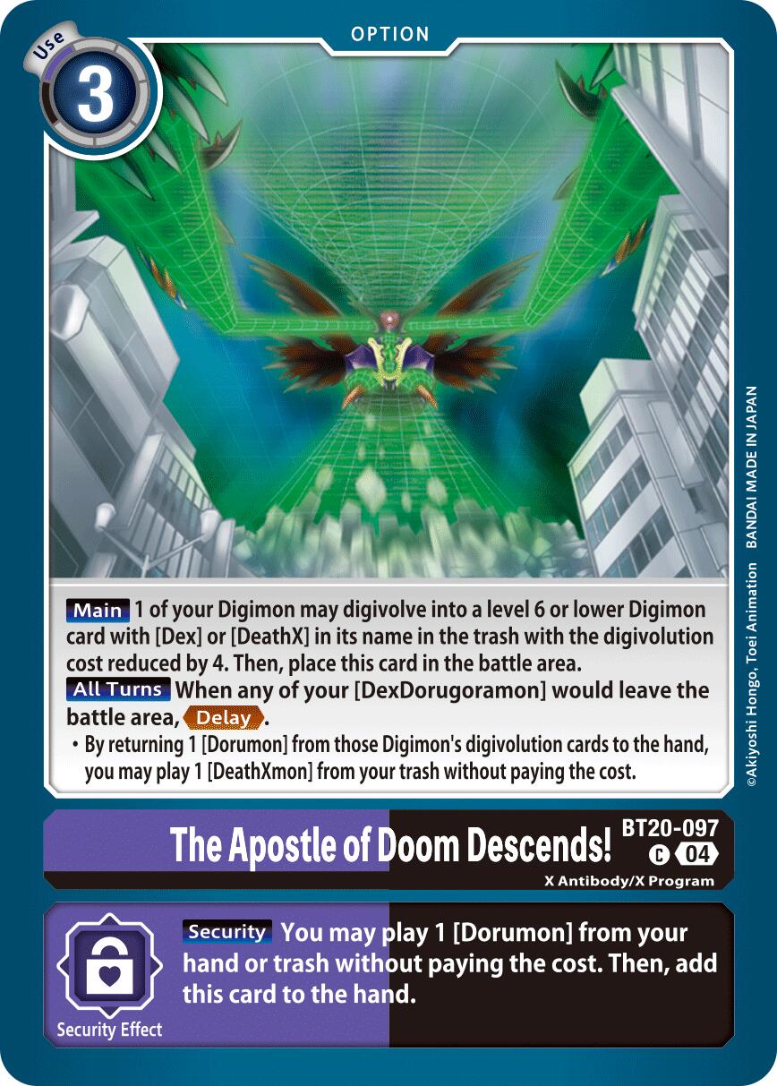 Image of The Apostle of Doom Descends! [BT20-097] [Release Special Booster Ver.2.5]
