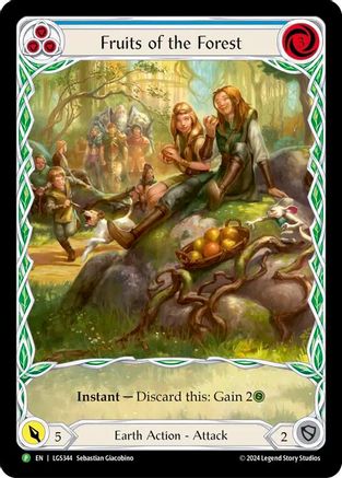 Image of Fruits of the Forest (Blue) [LGS344] (Promo)  Rainbow Foil