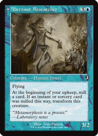 Image of Aberrant Researcher // Perfected Form (Retro Frame) [Innistrad Remastered]