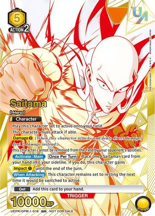Image of Saitama (018) (UEPR/OPM-1-018) - Union Arena Promotion Cards Foil