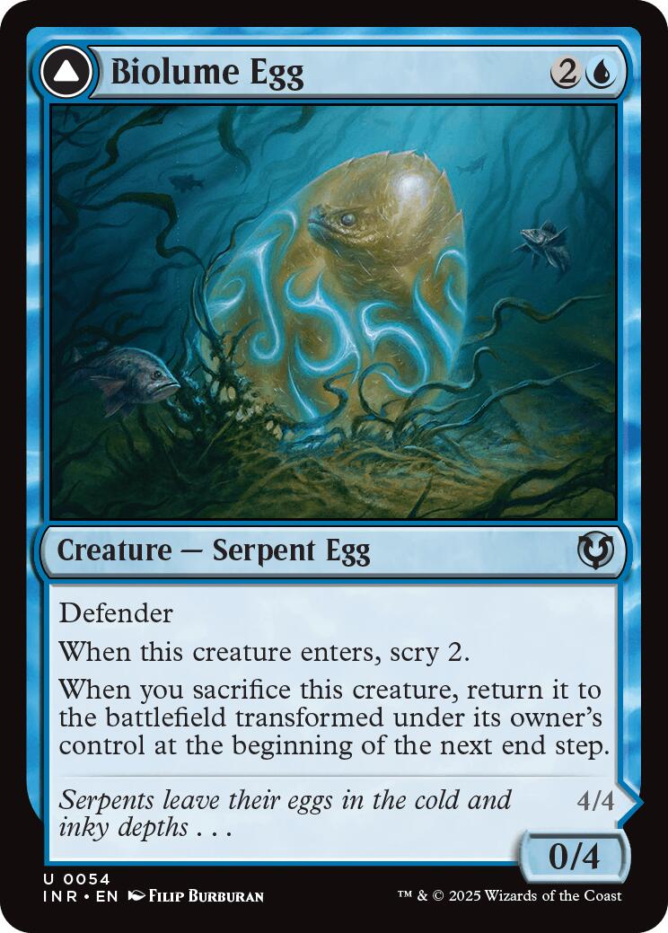Image of Biolume Egg // Biolume Serpent [Innistrad Remastered]