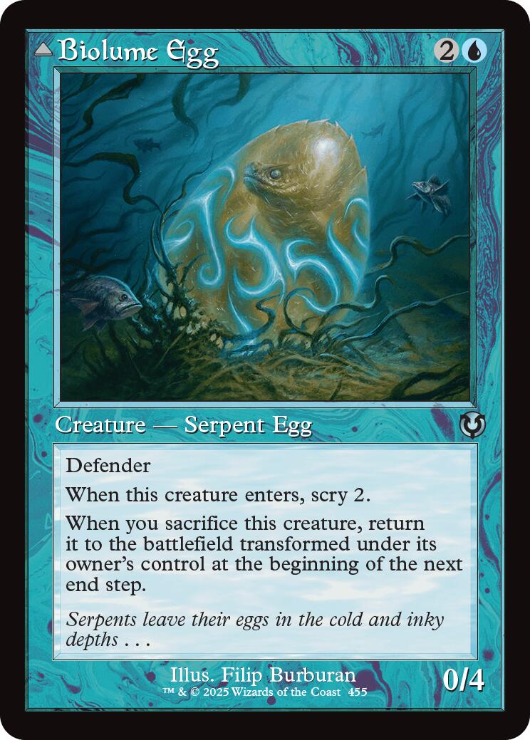 Image of Biolume Egg // Biolume Serpent (Retro Frame) [Innistrad Remastered]