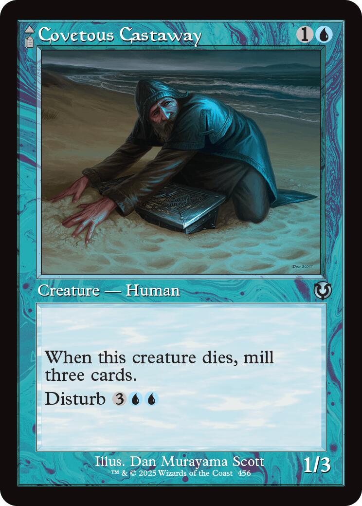 Image of Covetous Castaway // Ghostly Castigator (Retro Frame) [Innistrad Remastered]