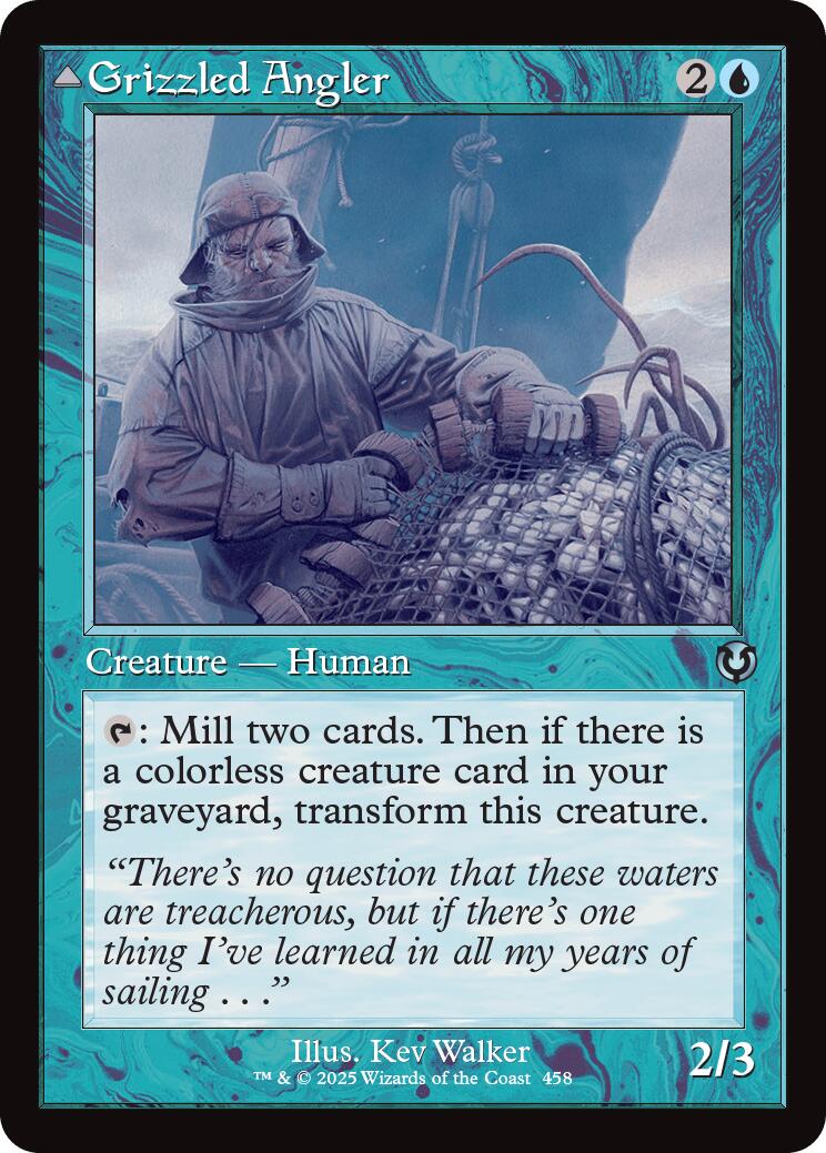 Image of Grizzled Angler // Grisly Anglerfish (Retro Frame) [Innistrad Remastered]