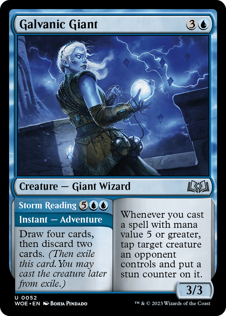 Image of Galvanic Giant // Storm Reading [Wilds of Eldraine]