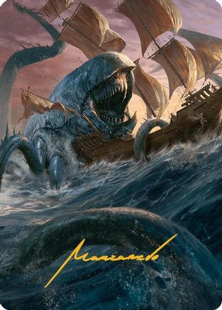 Image of Hullbreaker Horror Art Card (Gold-Stamped Signature) [Innistrad Remastered Art Series]