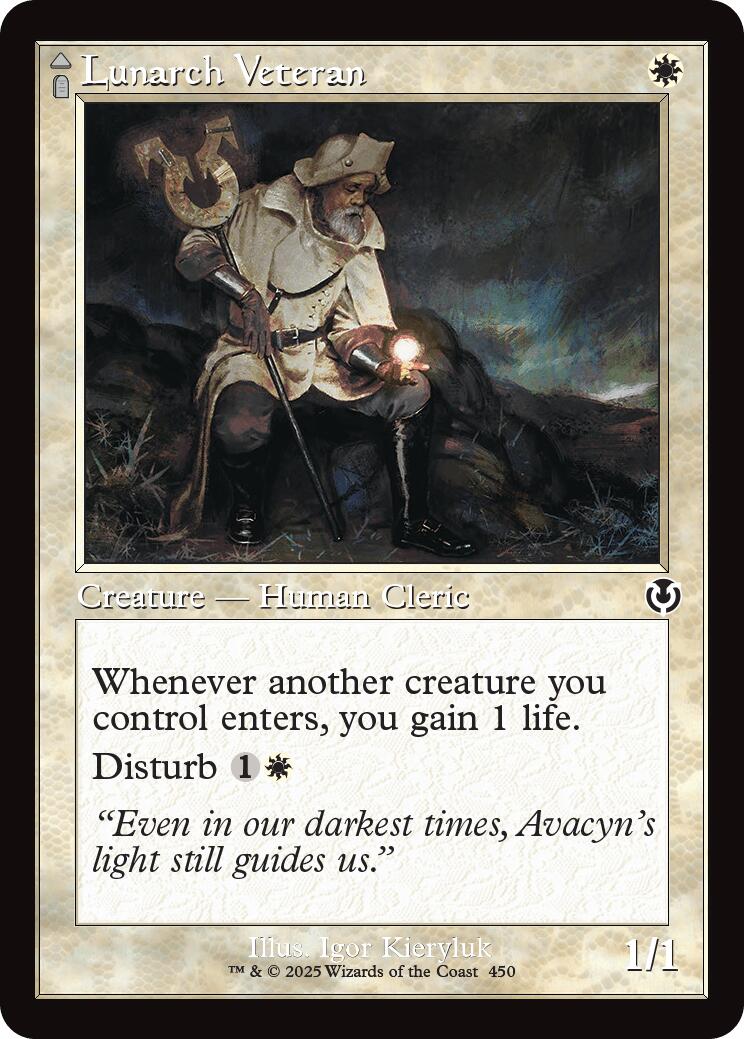 Image of Lunarch Veteran // Luminous Phantom (Retro Frame) [Innistrad Remastered]