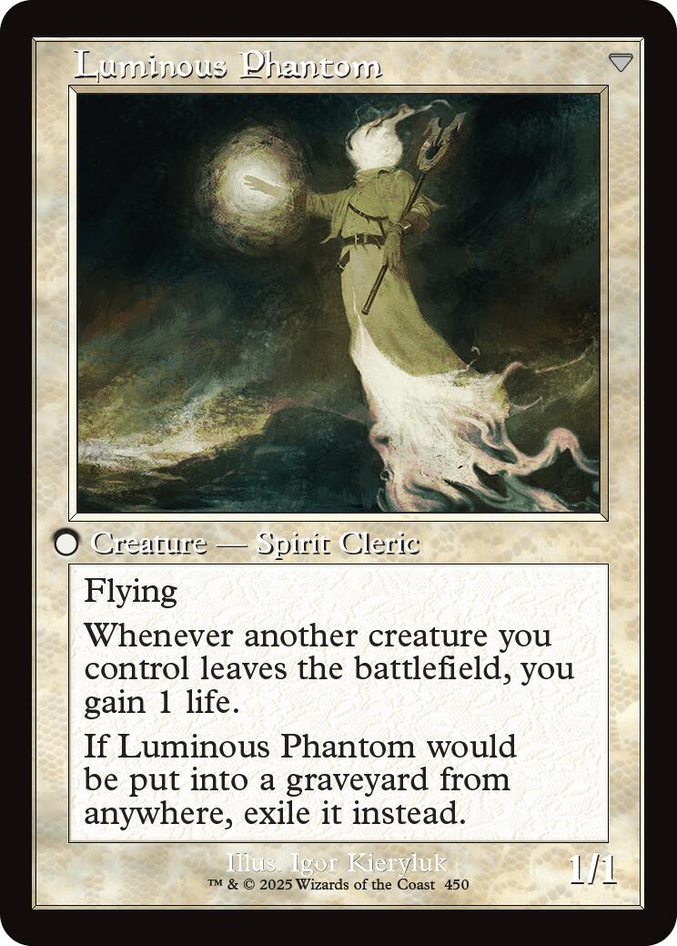 Image of Lunarch Veteran // Luminous Phantom (Retro Frame) [Innistrad Remastered]