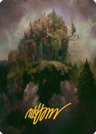 Image of Cultivator Colossus Art Card (Gold-Stamped Signature) [Innistrad Remastered Art Series]