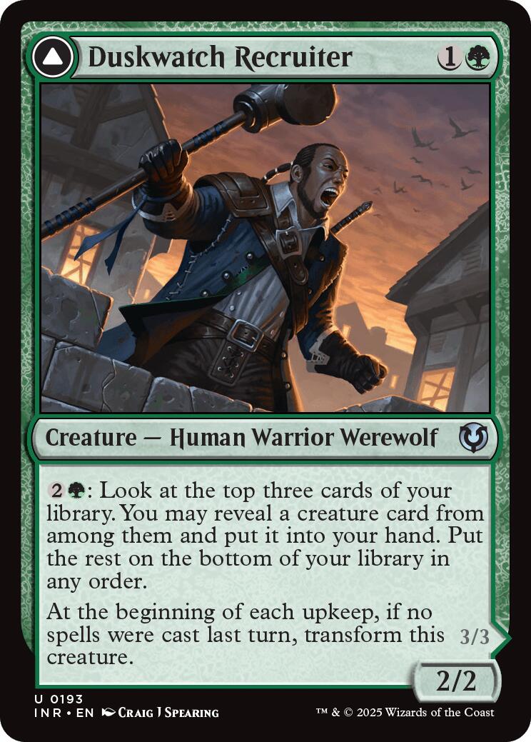 Image of Duskwatch Recruiter // Krallenhorde Howler [Innistrad Remastered]