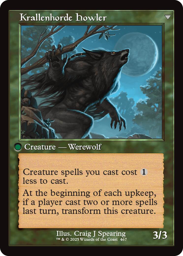 Image of Duskwatch Recruiter // Krallenhorde Howler (Retro Frame) [Innistrad Remastered]