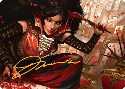 Image of Blood Artist Art Card (Gold-Stamped Signature) [Innistrad Remastered Art Series]