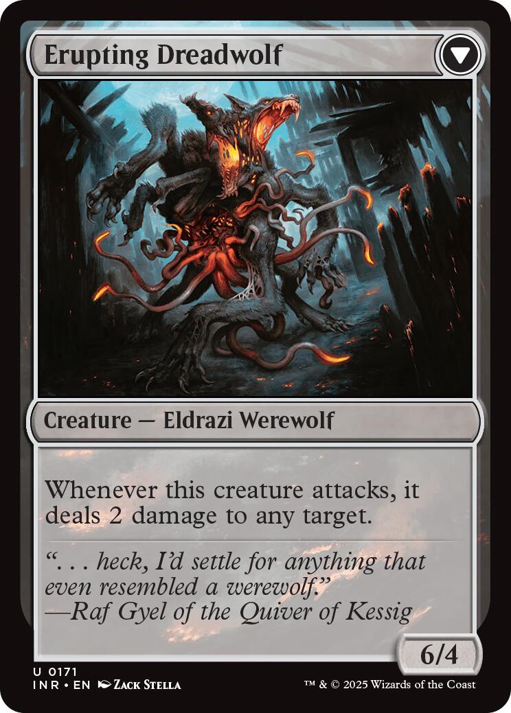 Image of Smoldering Werewolf // Erupting Dreadwolf [Innistrad Remastered]