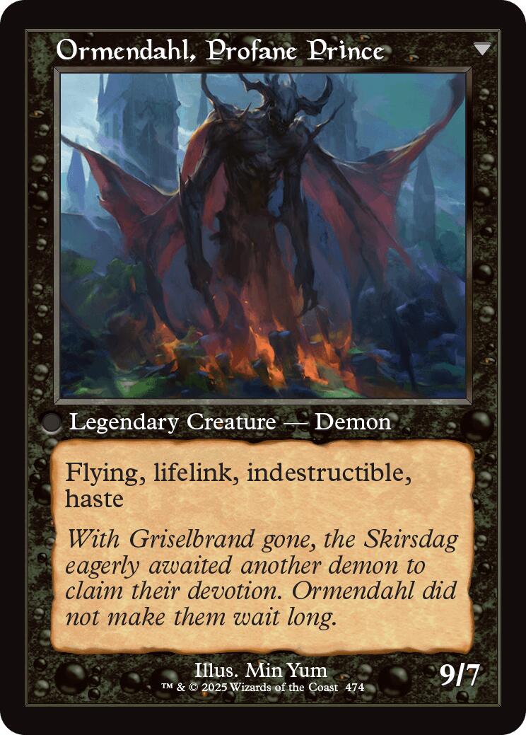 Image of Westvale Abbey // Ormendahl, Profane Prince (Retro Frame) [Innistrad Remastered]