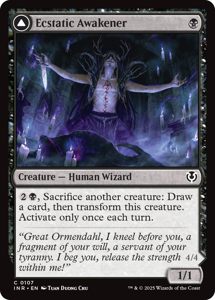 Image of Ecstatic Awakener // Awoken Demon [Innistrad Remastered]