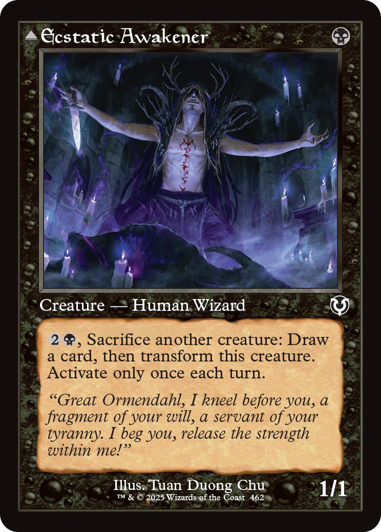 Image of Ecstatic Awakener // Awoken Demon (Retro Frame) [Innistrad Remastered]