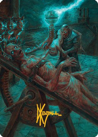 Image of Rooftop Storm Art Card (Gold-Stamped Signature) [Innistrad Remastered Art Series]