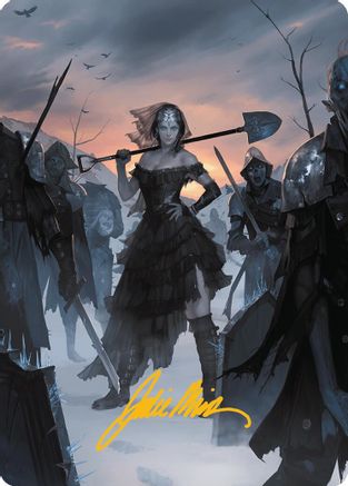 Image of Heartless Summoning Art Card (Gold-Stamped Signature) [Innistrad Remastered Art Series]