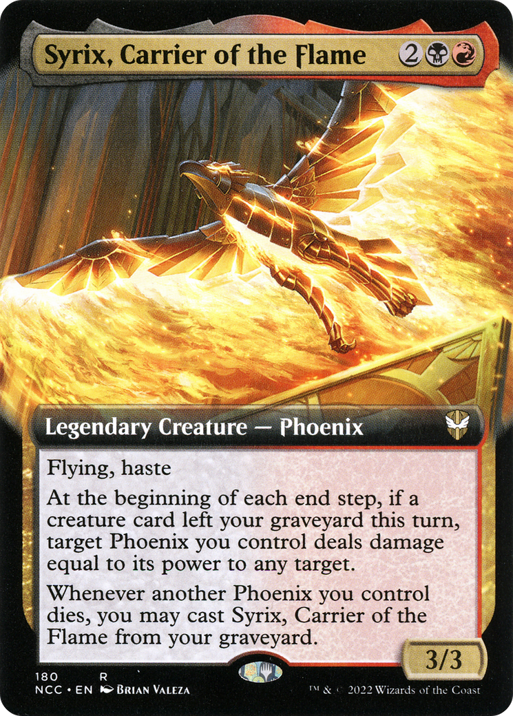 Image of Syrix, Carrier of the Flame (Extended Art) [Streets of New Capenna Commander]