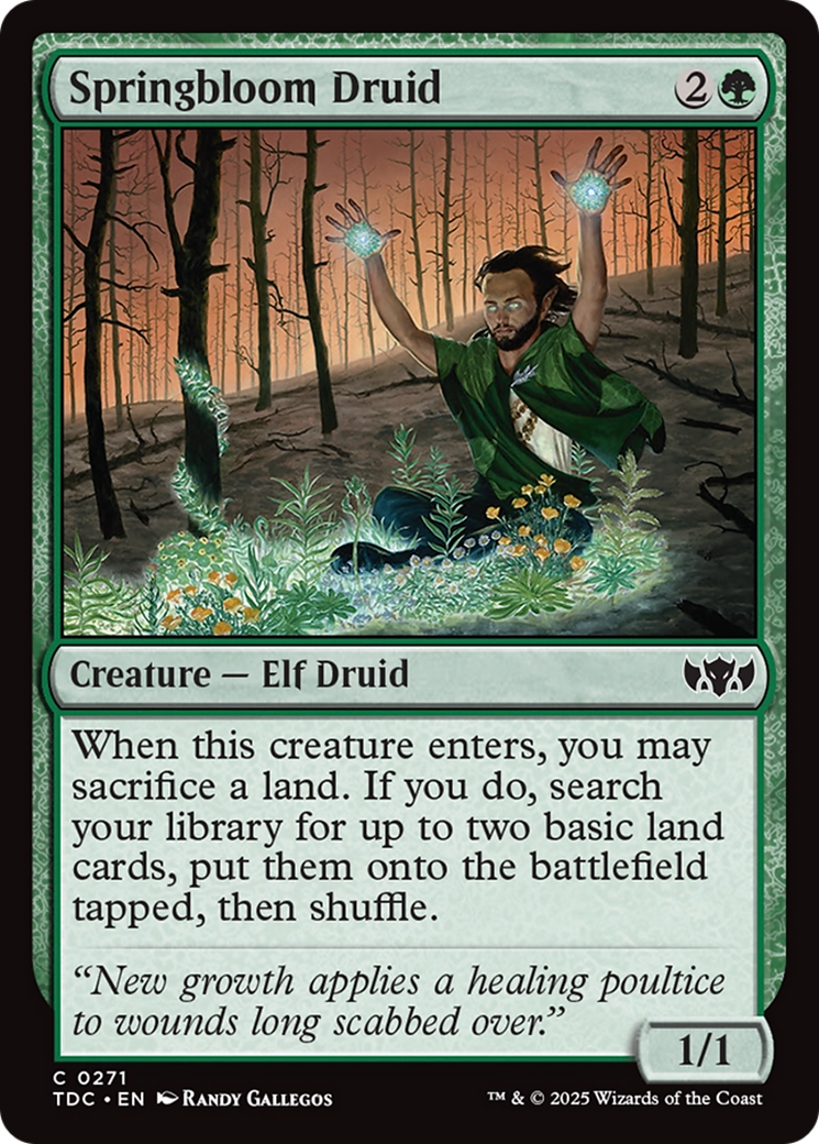Image of Springbloom Druid [Tarkir: Dragonstorm Commander]