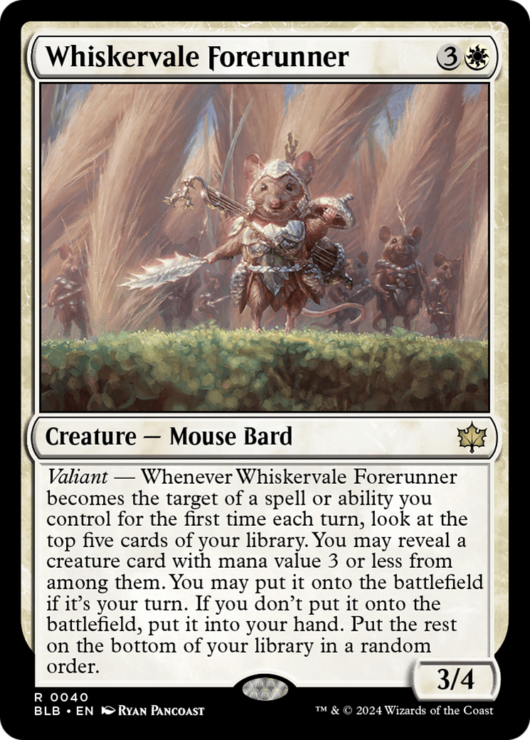 Image of Whiskervale Forerunner [Bloomburrow]
