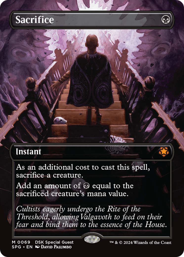 Image of Sacrifice (Borderless) [Duskmourn: House of Horror Special Guests]