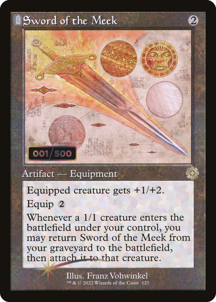 Image of Sword of the Meek (Retro Schematic) (Serialized) [The Brothers' War Retro Artifacts]