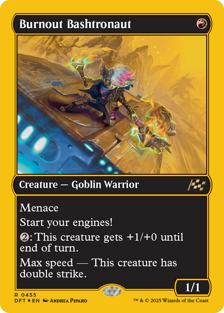 Image of Burnout Bashtronaut (First-Place Foil) [Aetherdrift]