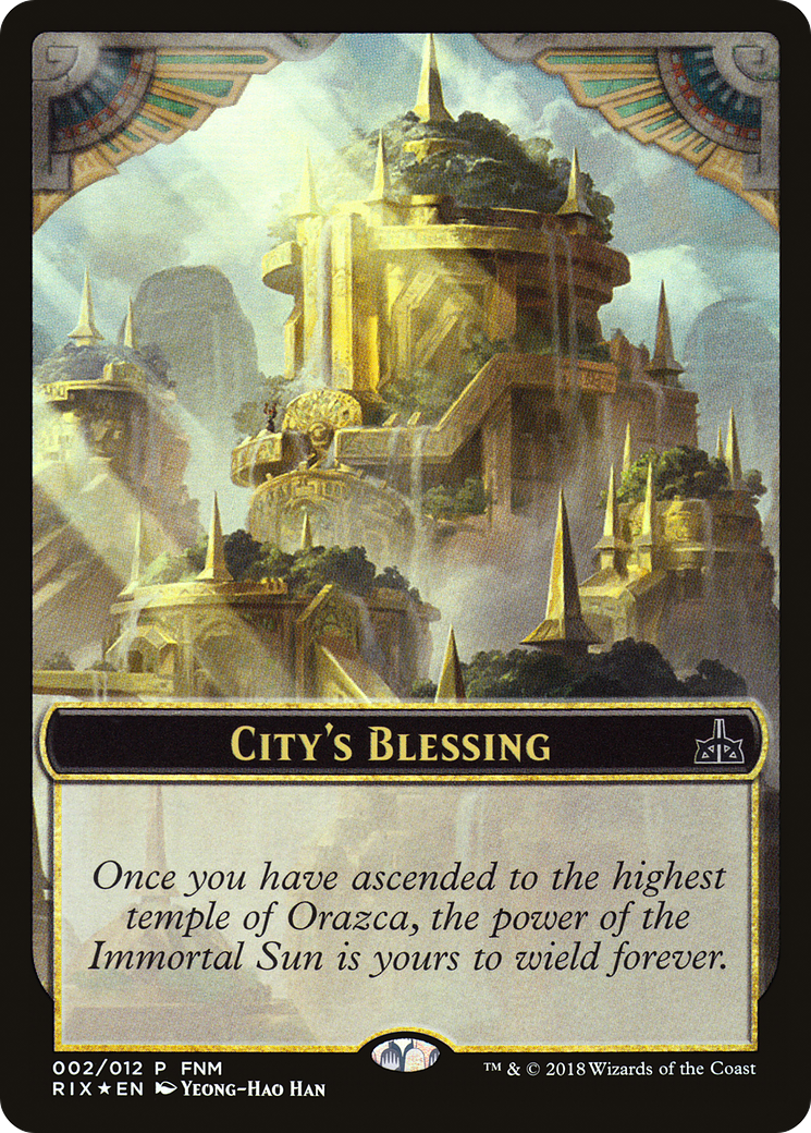 Image of City's Blessing // Elemental Double-Sided Token [Friday Night Magic 2018]