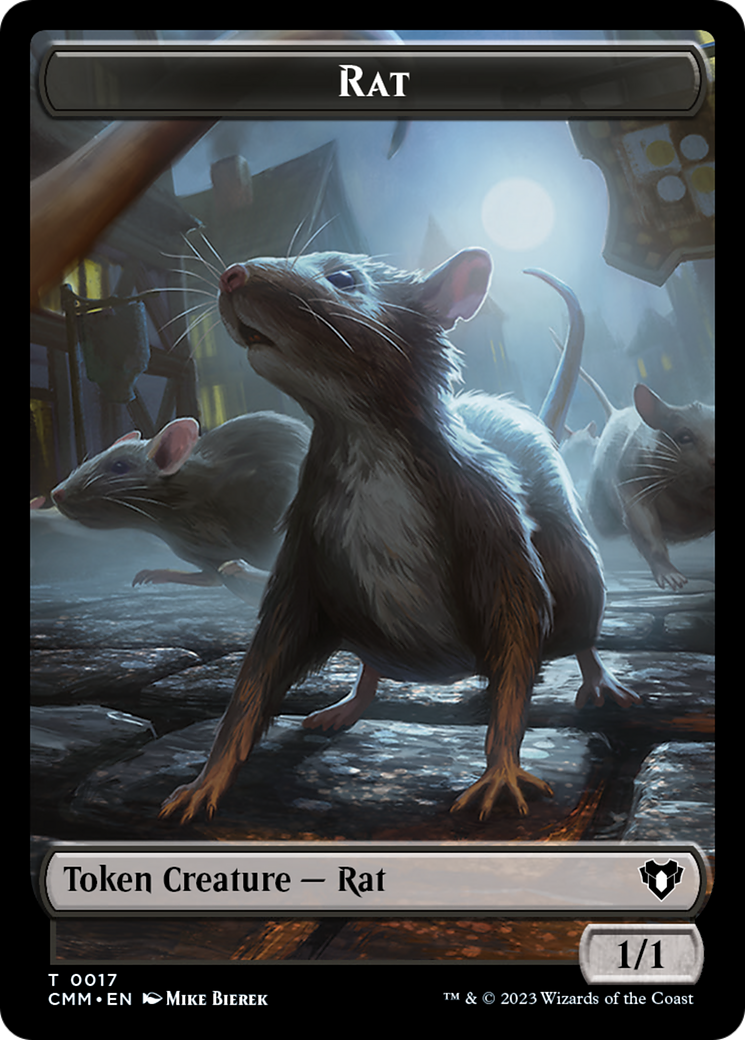 Image of Rat Token [Commander Masters Tokens]