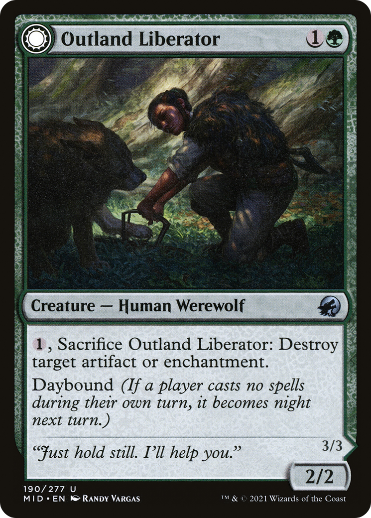 Image of Outland Liberator // Frenzied Trapbreaker [Innistrad: Midnight Hunt]