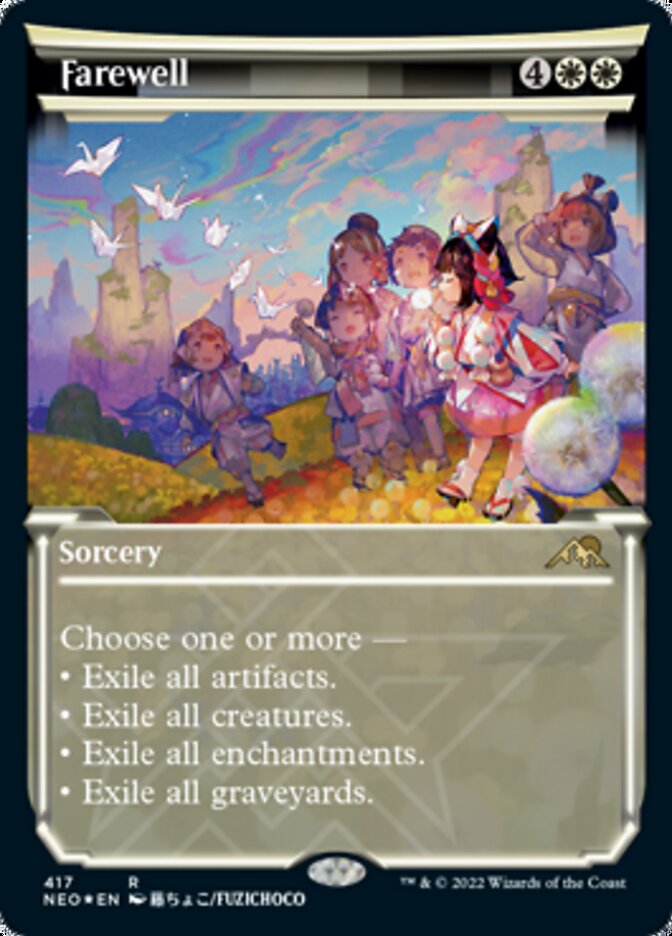 Image of Farewell (Showcase) (Foil Etched) [Kamigawa: Neon Dynasty]