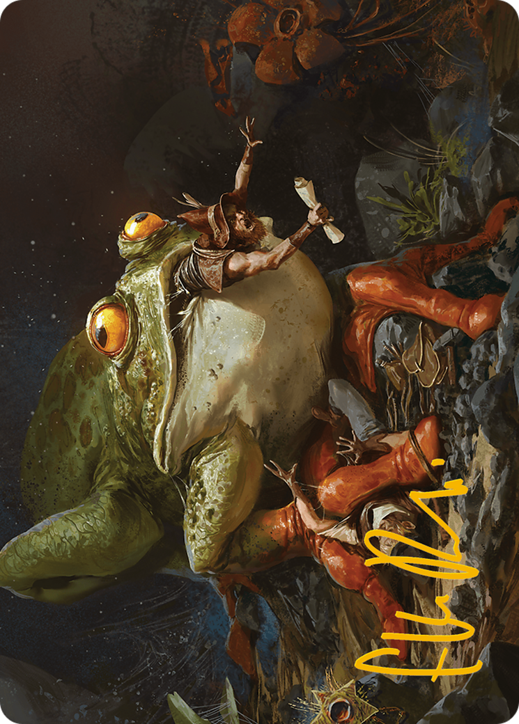 Image of Rampant Frogantua Art Card (Gold-Stamped Signature) [Modern Horizons 3 Art Series]