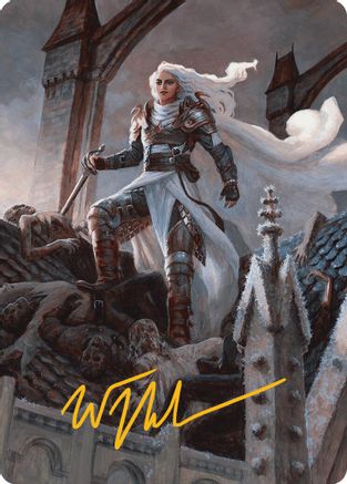 Image of Thalia, Heretic Cathar Art Card (Gold-Stamped Signature) [Innistrad Remastered Art Series]
