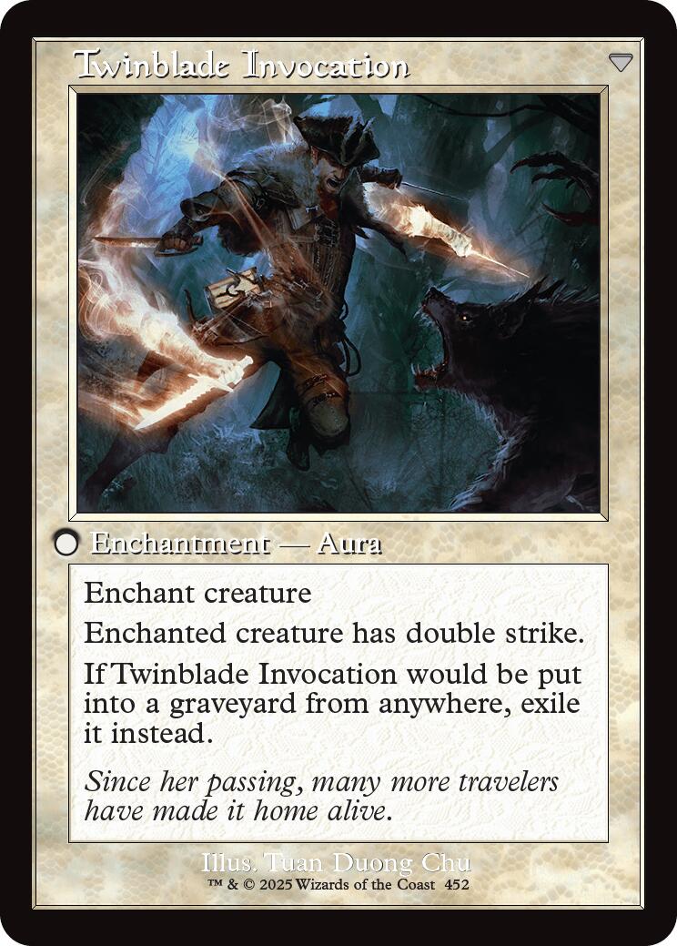 Image of Twinblade Geist // Twinblade Invocation (Retro Frame) [Innistrad Remastered]