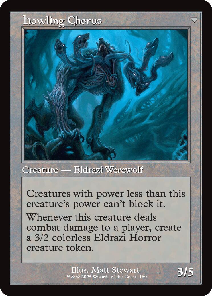 Image of Shrill Howler // Howling Chorus (Retro Frame) [Innistrad Remastered]