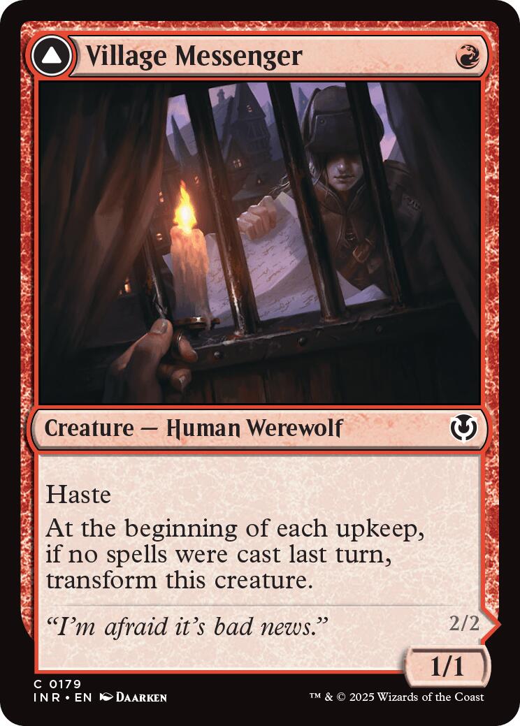 Image of Village Messenger // Moonrise Intruder [Innistrad Remastered]