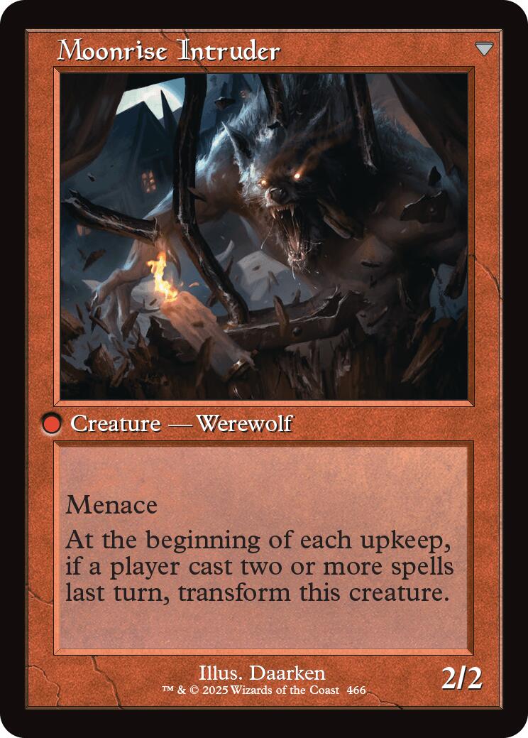 Image of Village Messenger // Moonrise Intruder (Retro Frame) [Innistrad Remastered]