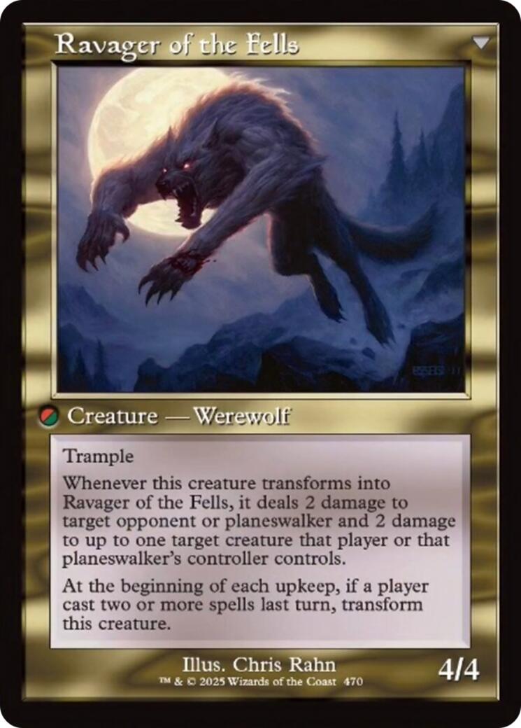 Image of Huntmaster of the Fells // Ravager of the Fells (Retro Frame) [Innistrad Remastered]