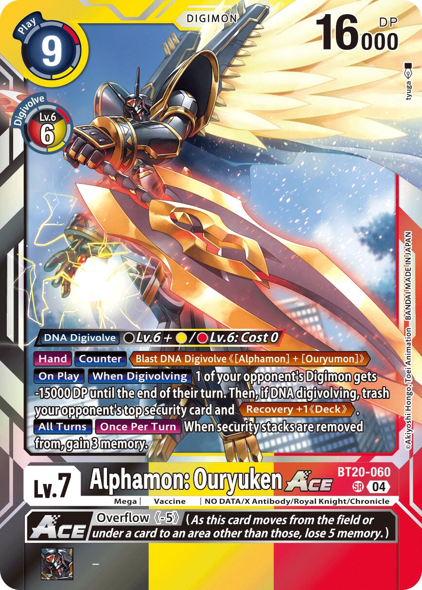 Image of Alphamon: Ouryuken ACE [BT20-060] [Release Special Booster Ver.2.5]