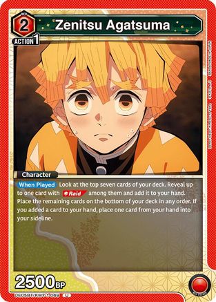 Image of Zenitsu Agatsuma (069) (UE05BT/KMY-1-069) - UE05BT Demon Slayer Kimetsu no Yaiba