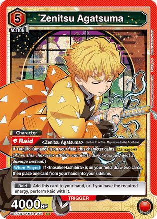 Image of Zenitsu Agatsuma (071) (UE05BT/KMY-1-071) - UE05BT Demon Slayer Kimetsu no Yaiba Foil