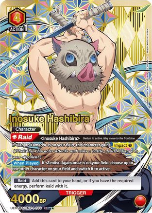 Image of Inosuke Hashibira (079) (SR**) (UE05BT/KMY-1-079) - UE05BT Demon Slayer Kimetsu no Yaiba Foil