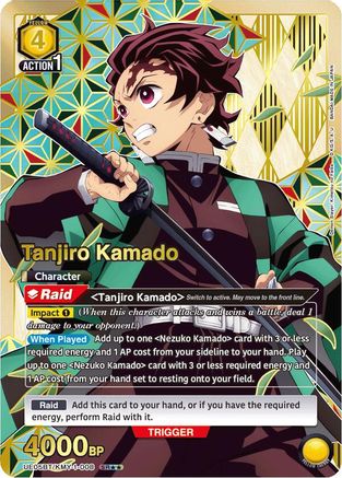 Image of Tanjiro Kamado (008) (SR**) (UE05BT/KMY-1-008) - UE05BT Demon Slayer Kimetsu no Yaiba Foil