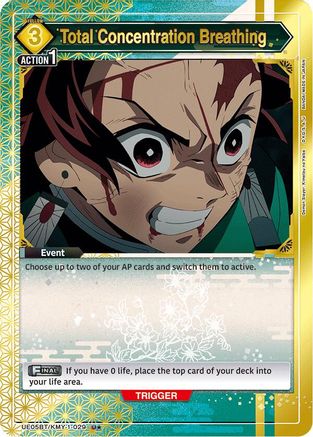 Image of Total Concentration Breathing (029) (U*) (UE05BT/KMY-1-029) - UE05BT Demon Slayer Kimetsu no Yaiba Foil