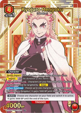 Image of Kyojuro Rengoku (011) (R*) (UE05BT/KMY-2-011) - UE05BT Demon Slayer Kimetsu no Yaiba Foil