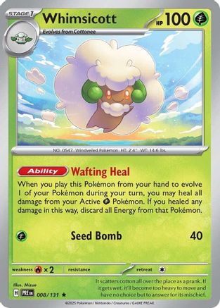 Image of Whimsicott (008/131) [Scarlet & Violet: Prismatic Evolutions]