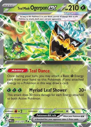 Image of Teal Mask Ogerpon ex (012/131) [Scarlet & Violet: Prismatic Evolutions]