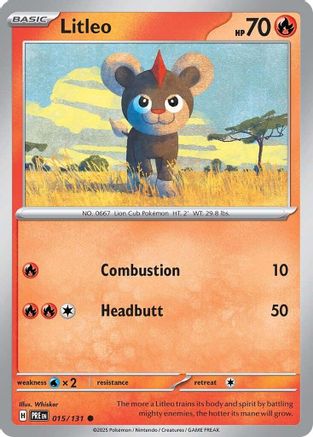 Image of Litleo (015/131) [Scarlet & Violet: Prismatic Evolutions]